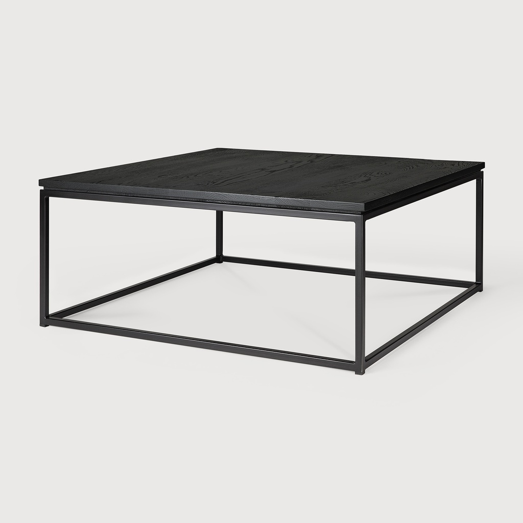 Oak Thin black coffee table Live Light
